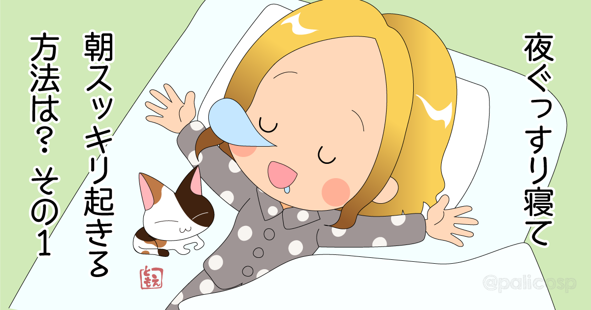 夜ぐっすり寝て朝スッキリ起きる方法はありますか？その1